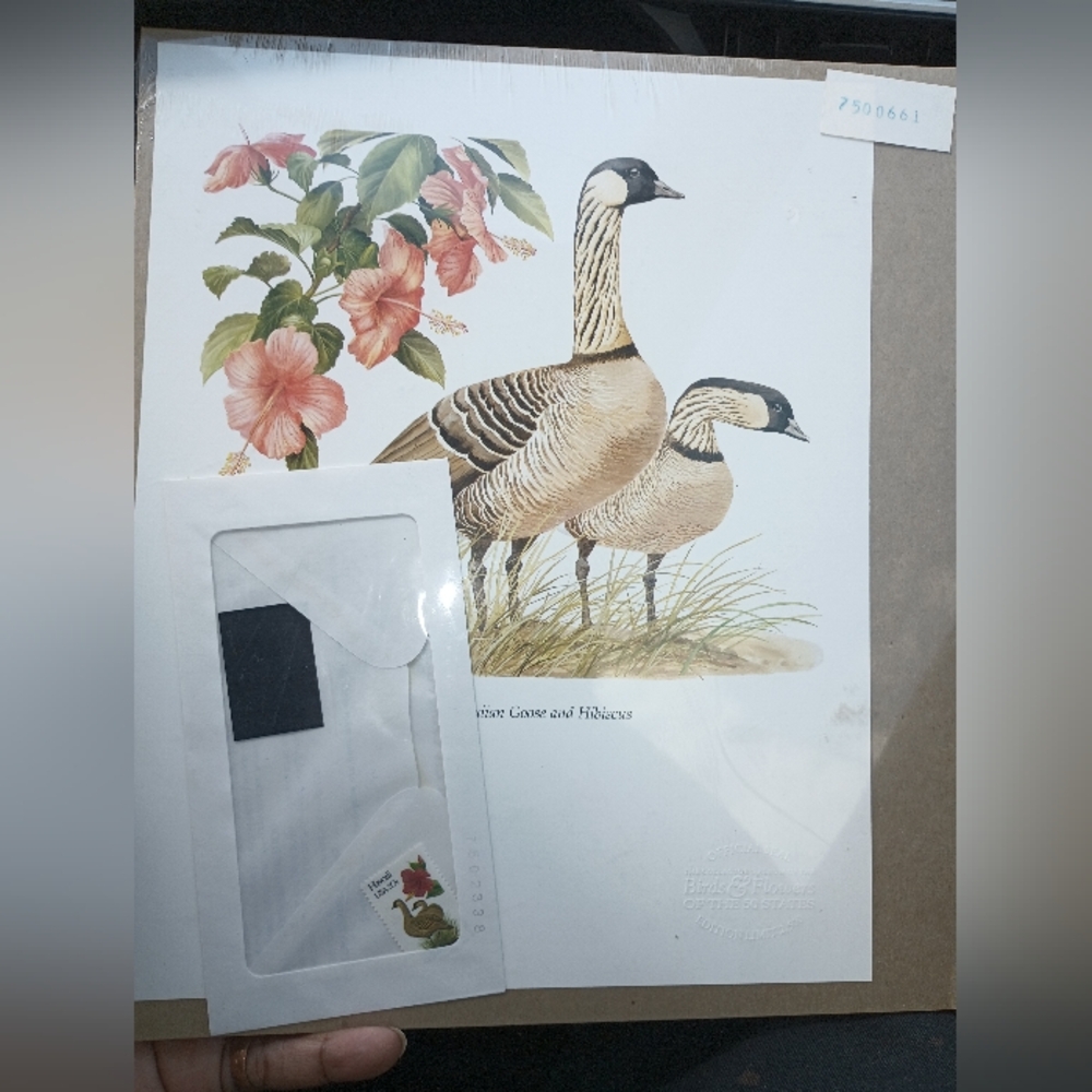Lot 326: Arthur Singer (1917 - 1990) "Goose & Hibiscus"